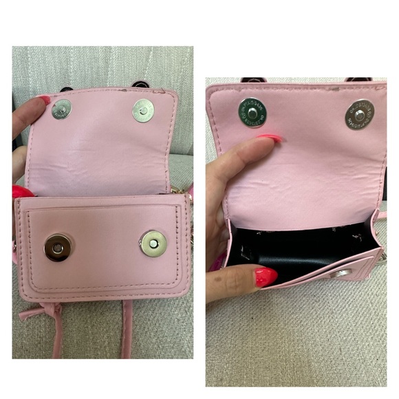 PRADA Pink Logo Nylon 6-Key Wallet Mini Bag w/ auth card - Picture 9 of 15